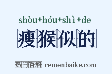 瘦猴似的是什么意思的图片